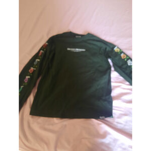 Men's Broken Promises Long Sleeve Tee M Green Multicolor